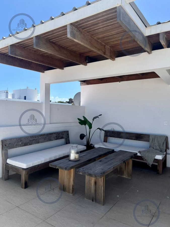 Apartamento ID.196 - Esturión de Montoya, Apartamento Penthouse de 3 Dormitorios y Parrillero en Playa Montoya, La Barra