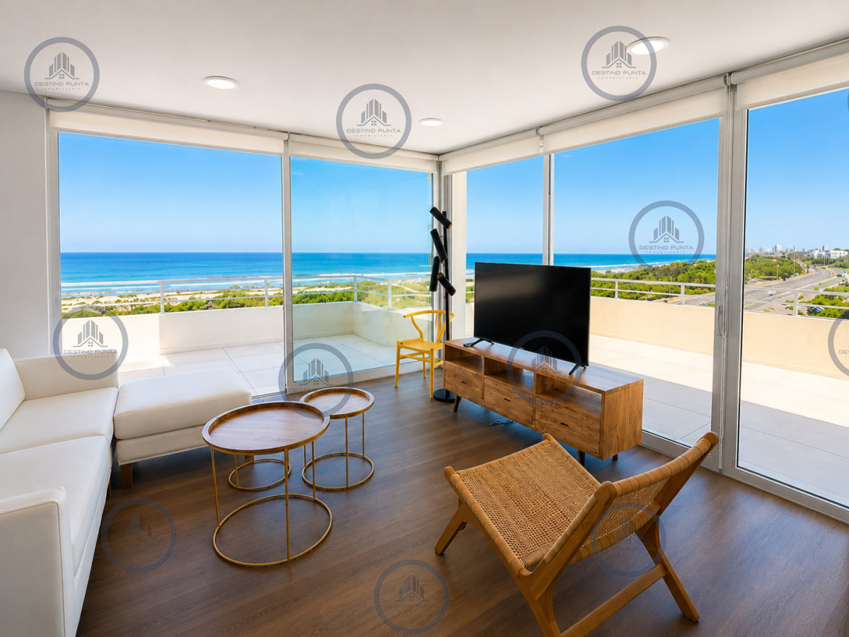Apartamento ID.2985 - Penthouse de 3 Dormitorios con Barbacoa en Primera Línea del Mar, Playa Brava Punta del Este