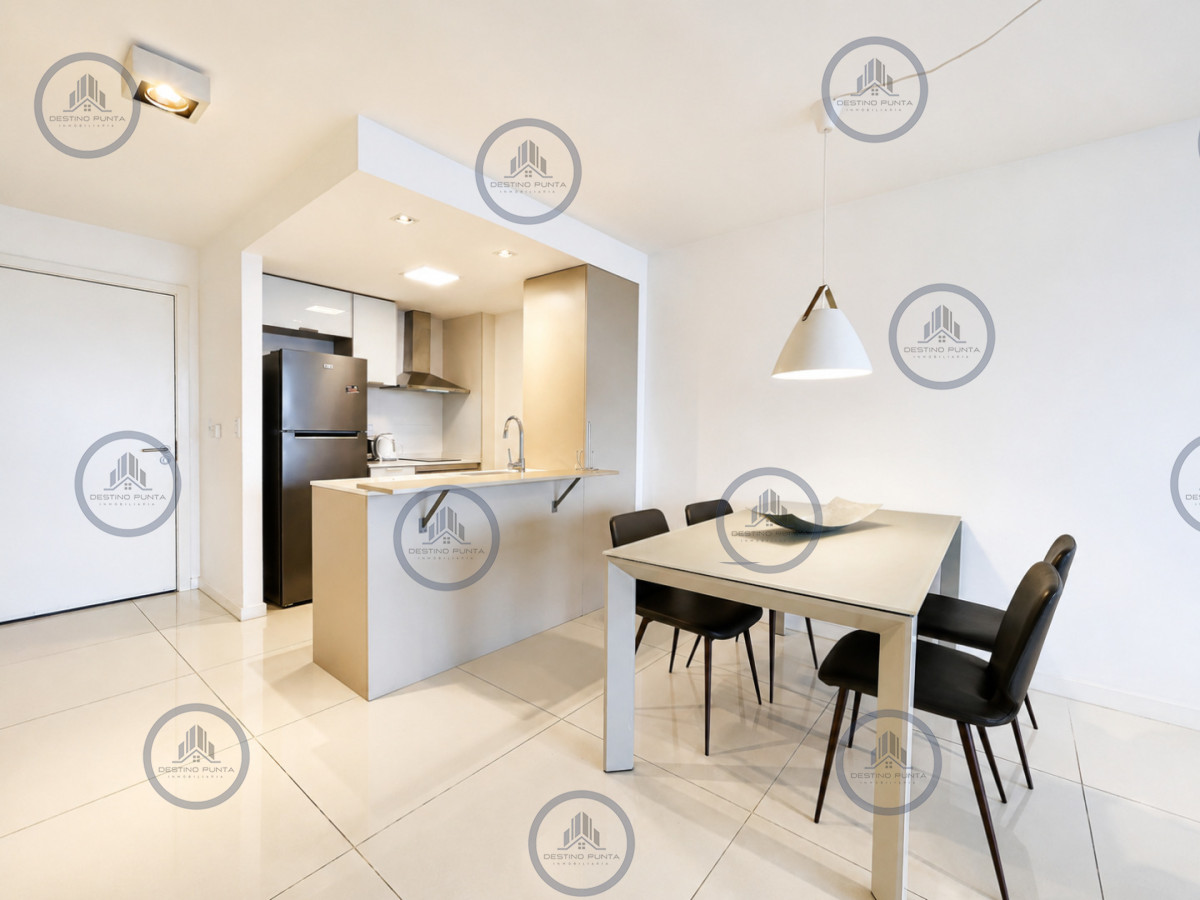 Apartamento ID.729 - Apartamento Moderno de 1 Dormitorio con Vista al Mar en Alquiler Anual, Torre con servicios 
