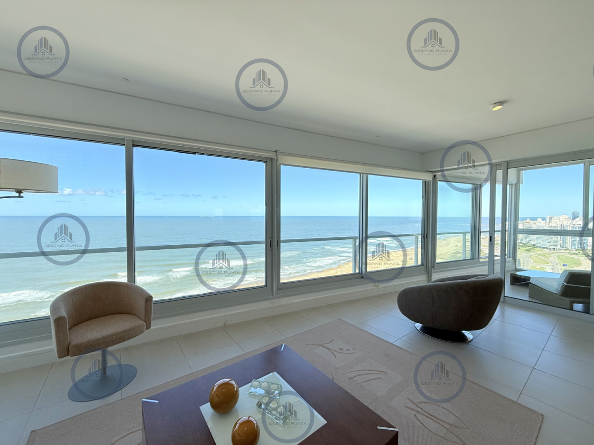 Apartamento ID.219 - Alquiler temporario de apartamento esquinero piso alto en Torre Le Parc, Playa Brava