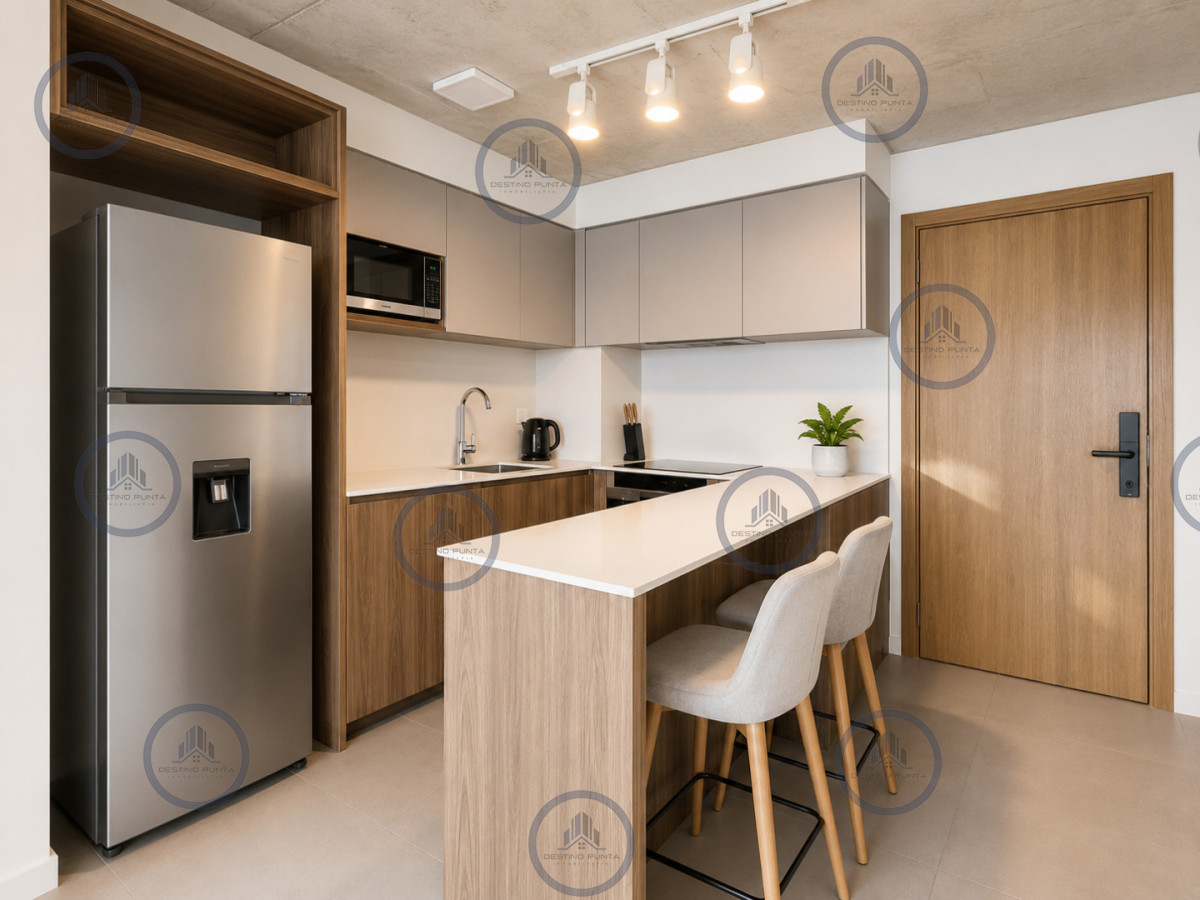 Apartamento ID.3033 - Manglar, Moderno Apartamento en Brava a pasos de la playa, 2 Dormitorios y Parrillero