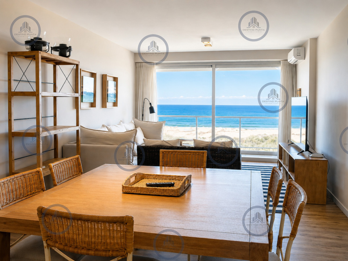 Apartamento ID.3301 - Moderno Apartamento de 3 Dormitorios en Primera Línea del Mar. Blue Marine, Playa Brava Punta del Este