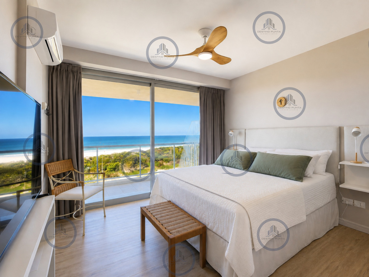 Apartamento ID.3301 - Moderno Apartamento de 3 Dormitorios en Primera Línea del Mar. Blue Marine, Playa Brava Punta del Este
