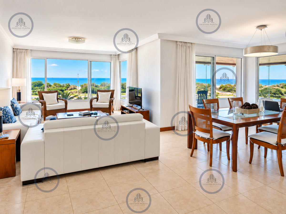 Apartamento de 4 Dormitorios frente al mar, con Parrillero y Vista.  Playa Brava, Punta del Este — fotografía 4