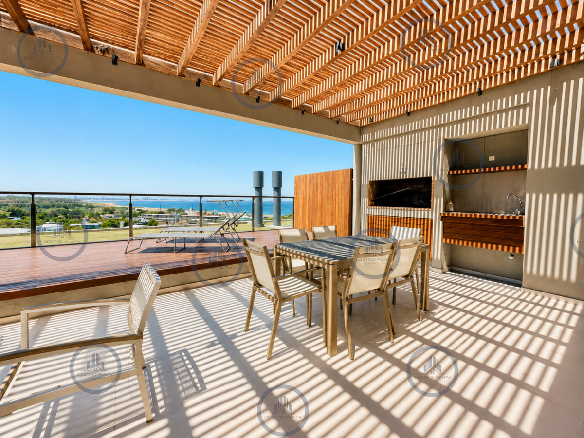 Apartamento ID.1690 - Venta y Alquiler temporario de apartamento moderno de dos dormitorios con parrillero en Punta Ballena