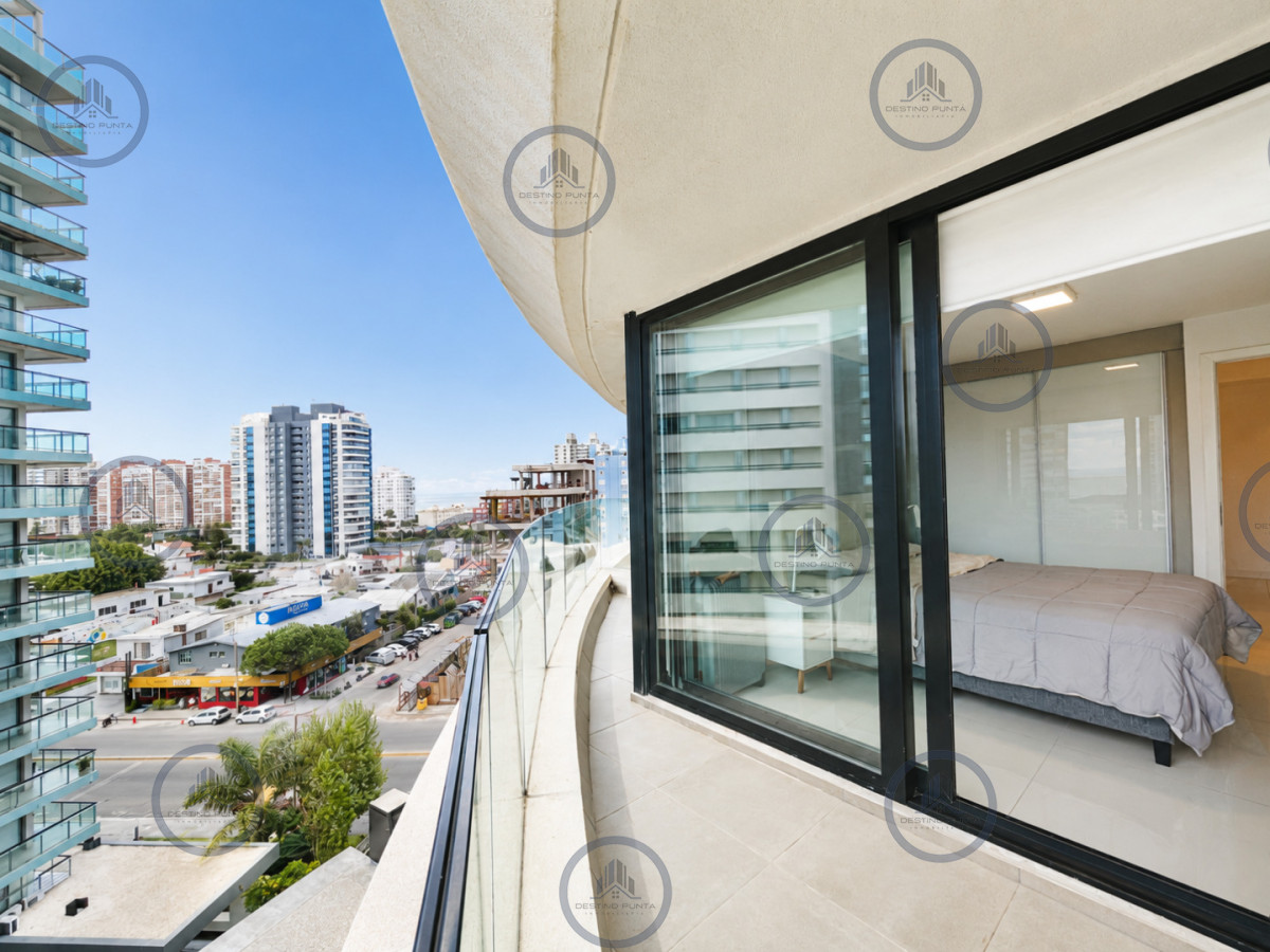 Apartamento ID.726 - Alquiler Anual, Apartamento Moderno de 1 Dormitorio en Torre con servicios, Punta del Este 
