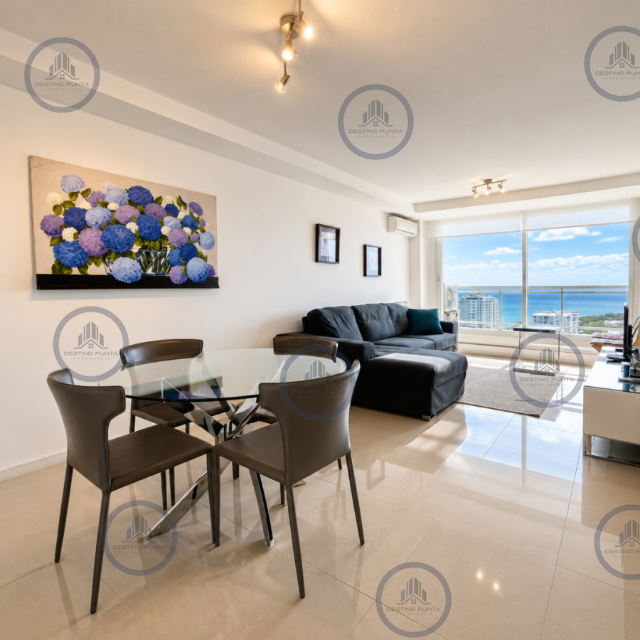 Apartamento ID.1121 - Moderno Apartamento Penthouse con Parrillero en torre One, Playa Brava Punta del Este