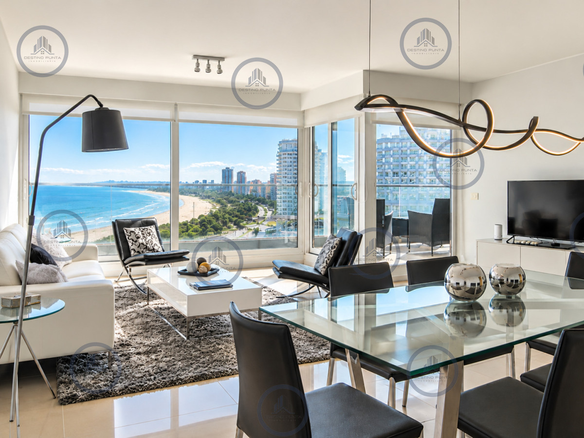 Apartamento ID.3306 - Moderno Apartamento de 3 Dormitorios en suite con Vista al Mar, Playa Mansa, Punta del Este