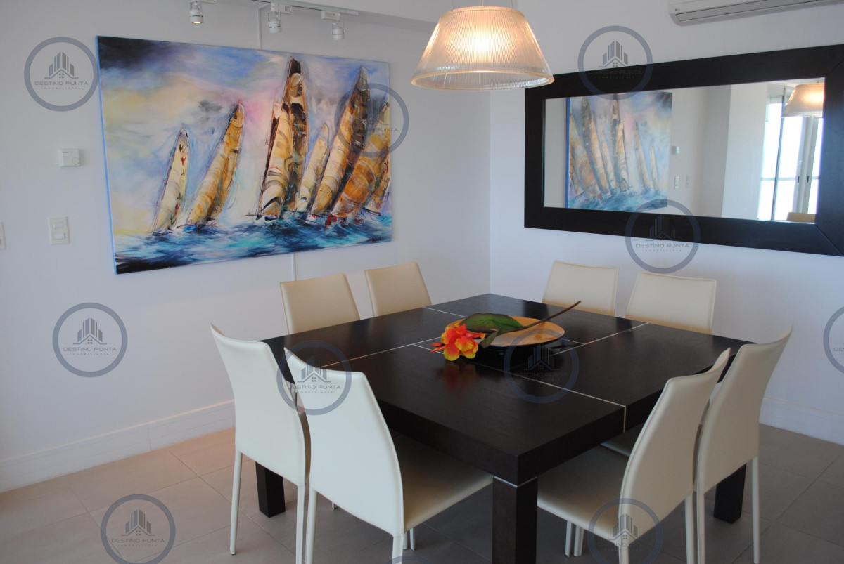 Apartamento ID.219 - Alquiler temporario de apartamento esquinero piso alto en Torre Le Parc, Playa Brava