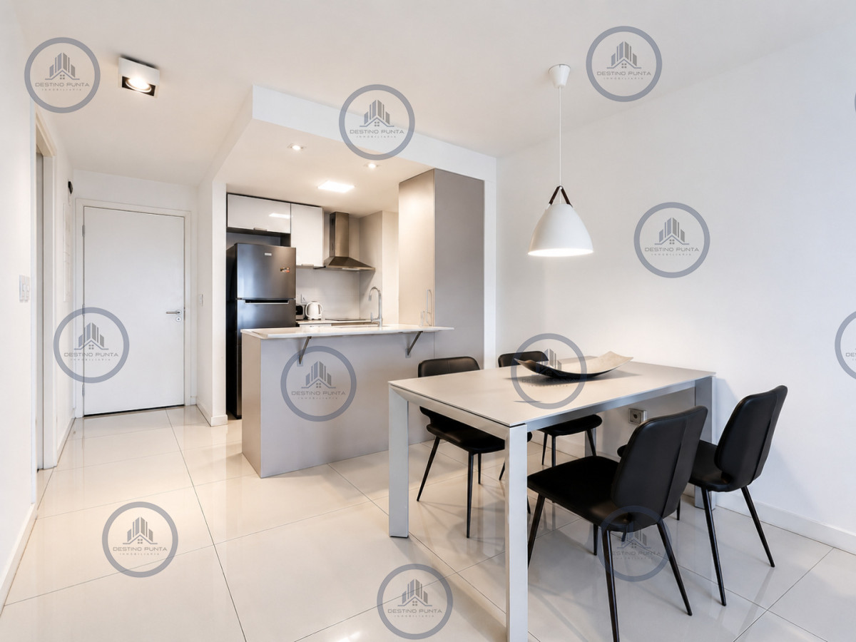Apartamento ID.729 - Apartamento Moderno de 1 Dormitorio con Vista al Mar en Alquiler Anual, Torre con servicios 