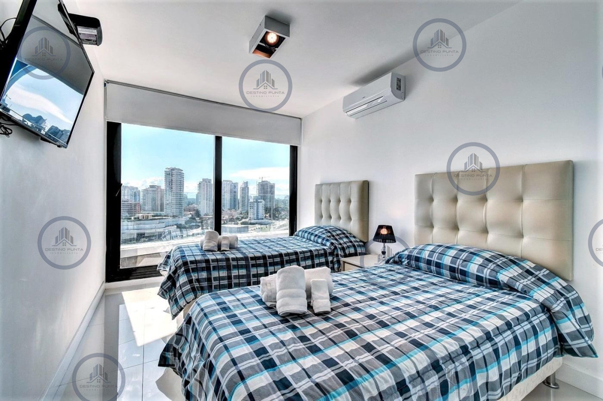 Apartamento ID.1457 - Venta y alquiler temporal de apartamento de dos dormitorios en edificio Art Tower, La Pastora, Punta del Este