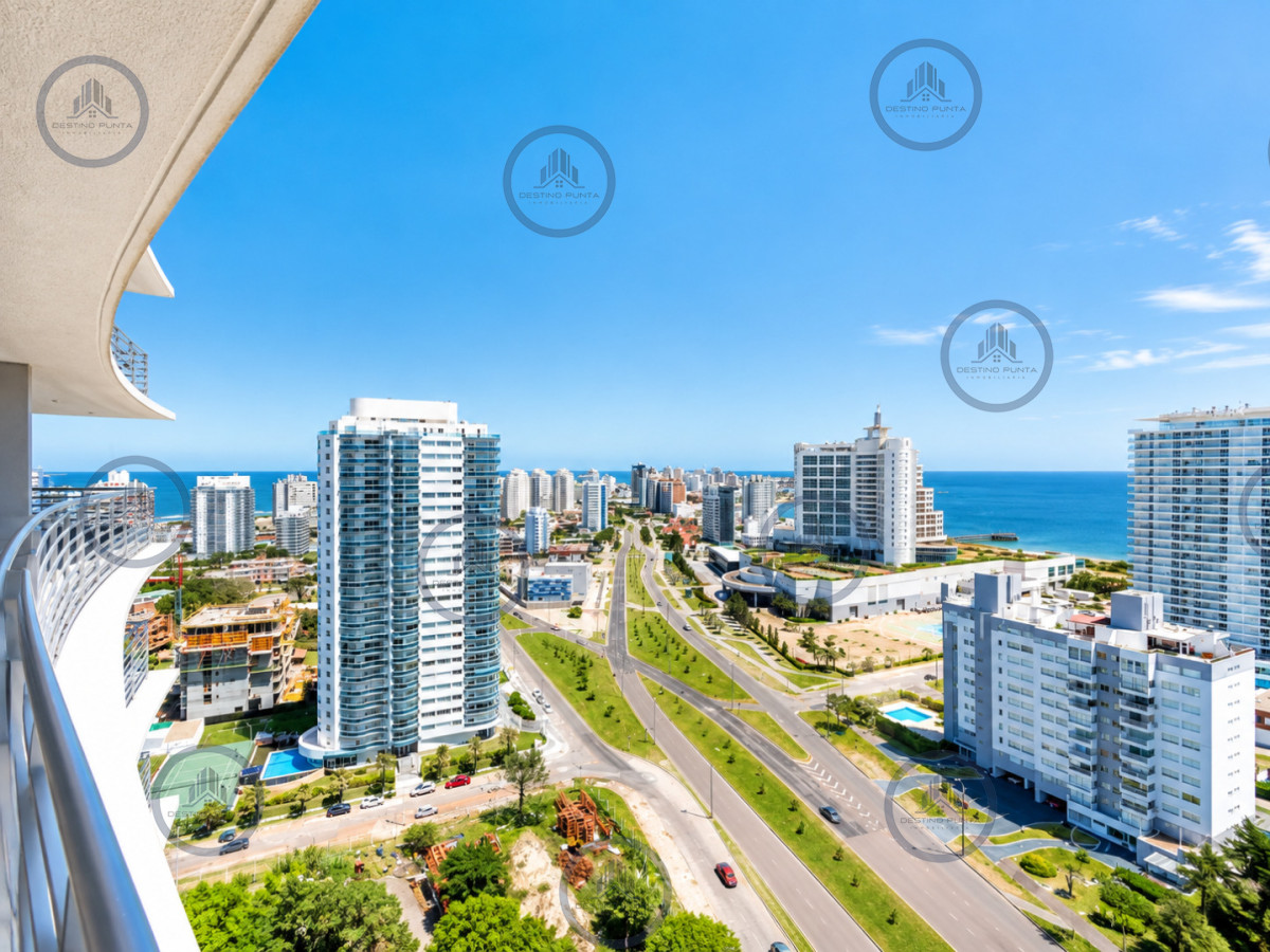 Apartamento ID.3291 - Apartamento de 2 Dormitorios en Suite con Vista al Mar. Playa Mansa, Punta del Este