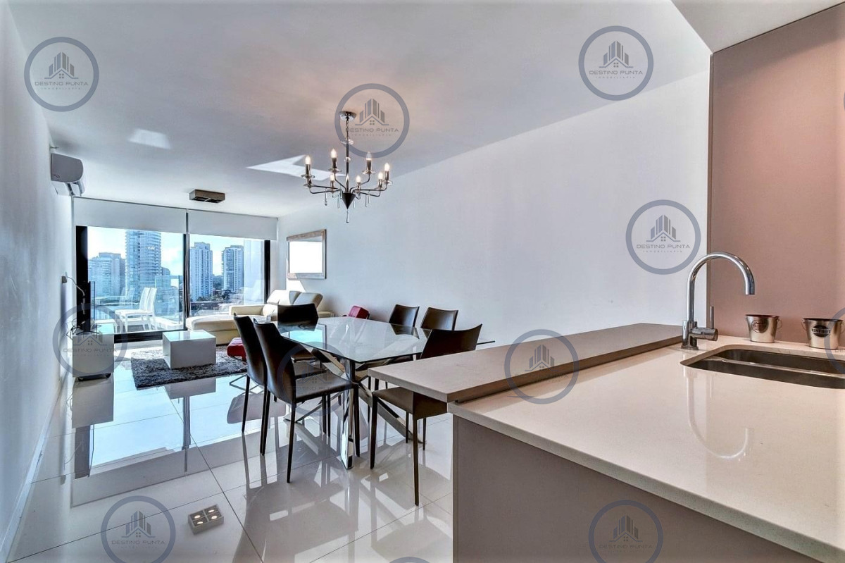 Apartamento ID.1457 - Venta y alquiler temporal de apartamento de dos dormitorios en edificio Art Tower, La Pastora, Punta del Este
