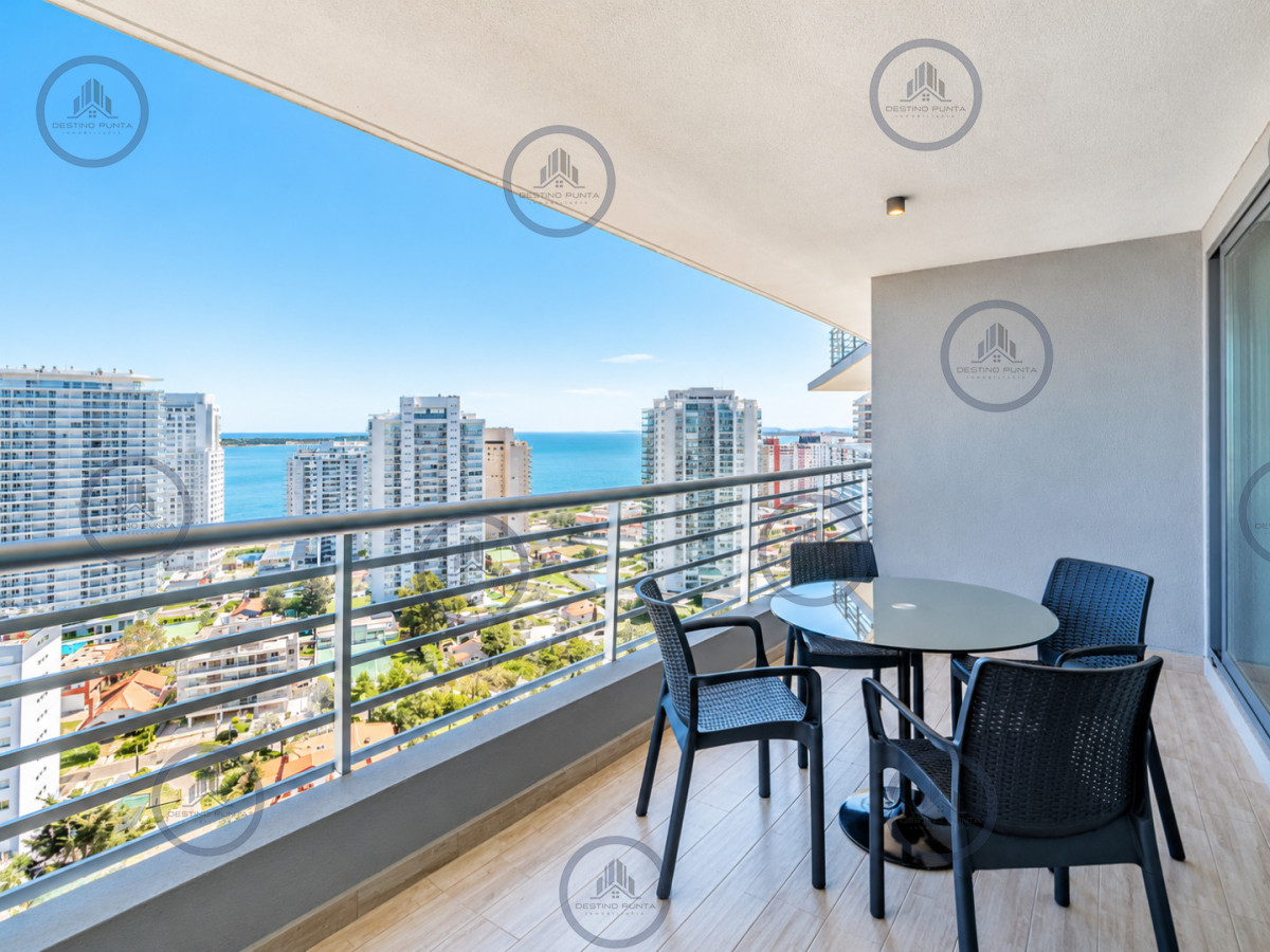 Apartamento ID.3291 - Apartamento de 2 Dormitorios en Suite con Vista al Mar. Playa Mansa, Punta del Este