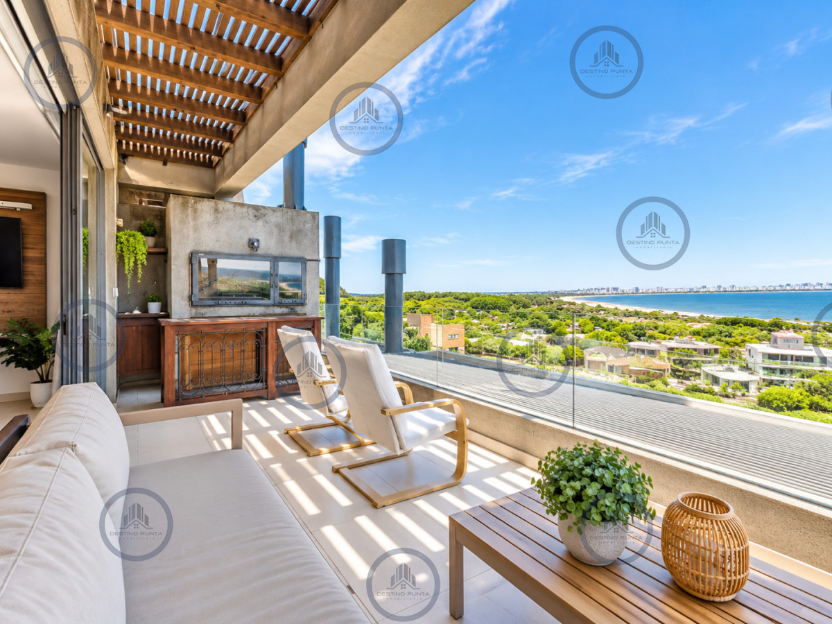 Apartamento ID.2466 - Venta de Apartamento de 2 Dormitorios y Parrillero en la Loma de la Ballena en exclusivo complejo