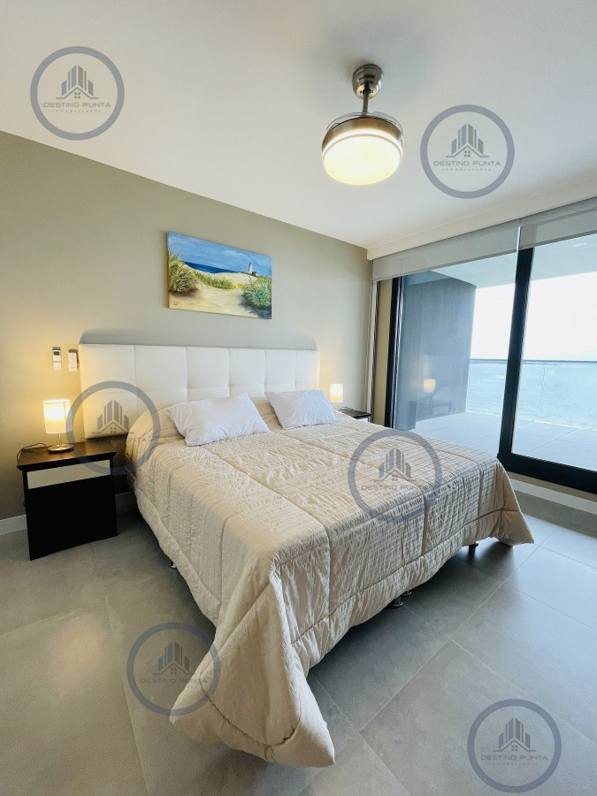 Apartamento ID.1122 - Venta y Alquiler Anual Moderno Apartamento de 2 Dormitorios en Torre Venetian sobre Playa Mansa