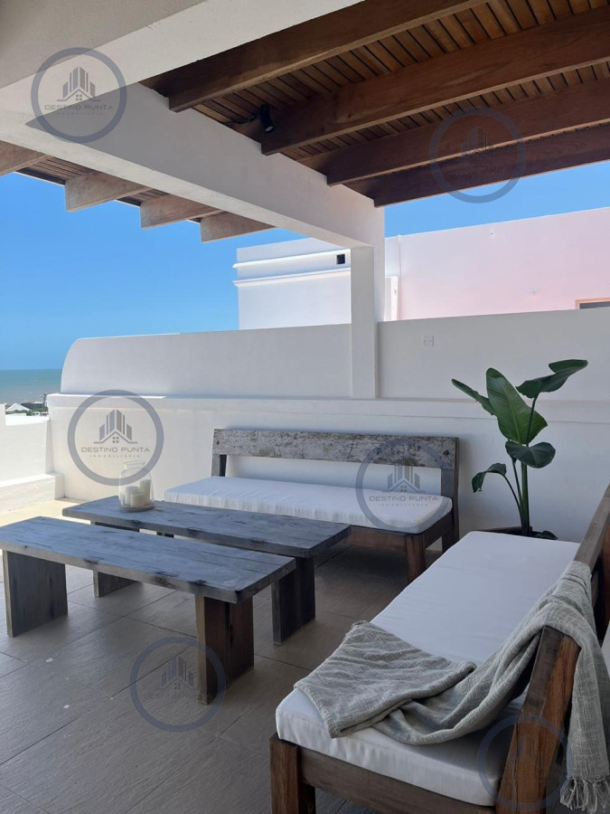 Apartamento ID.196 - Esturión de Montoya, Apartamento Penthouse de 3 Dormitorios y Parrillero en Playa Montoya, La Barra