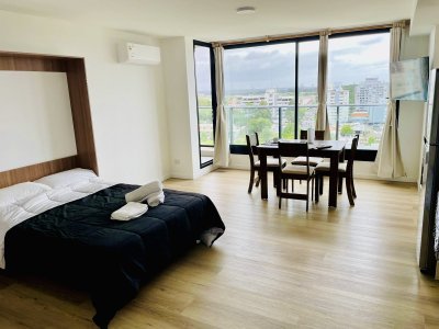 Moderno Monoambiente en Torre con Servicios sobre Roosevelt, Punta del Este