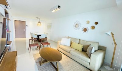 Alquiler temporario de apartamento de tres dormitorios con parrillero en playa Brava, Punta del Este