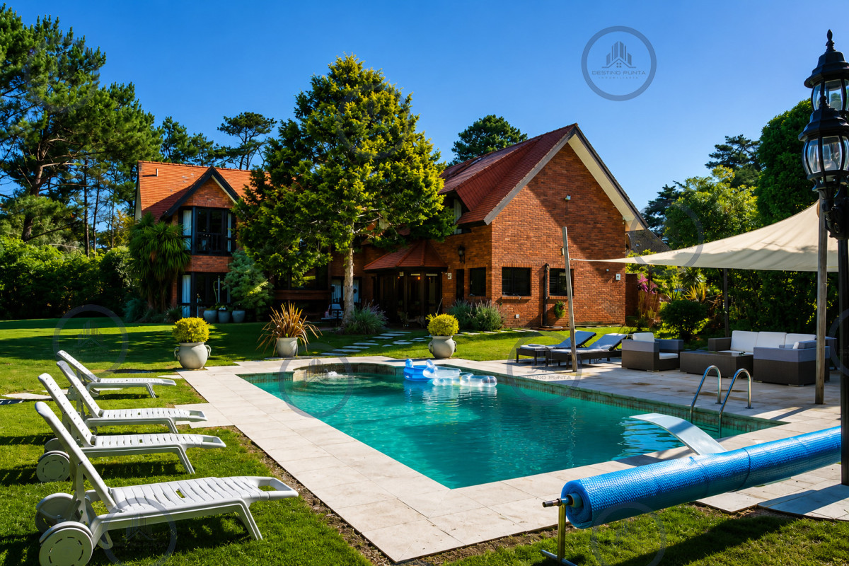 Exclusiva casa en Beverly Hills, Punta del Este, 5 Dormitorios, Piscina, Parrillero y Gran Parque — fotografía 1