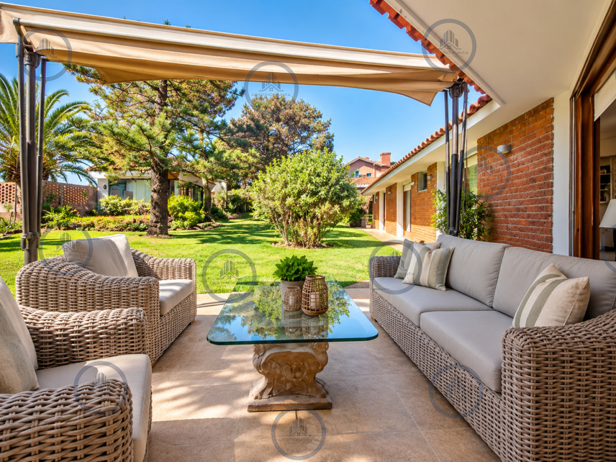 Casa ID.702 - Excelente Casa de 4 Dormitorios, Piscina Climatizada y Barbacoa a una cuadra del Mar, Playa Mansa