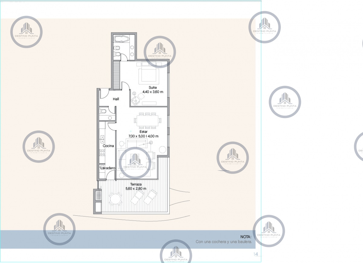Apartamento ID.1192 - Venta y alquiler de apartamento de dos dormitorios con parrillero de uso exclusivo en Punta Ballena
