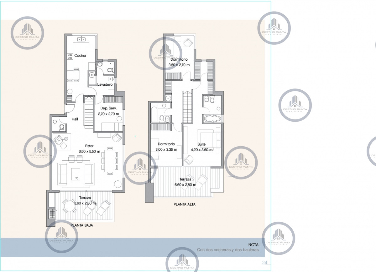Apartamento ID.1192 - Venta y alquiler de apartamento de dos dormitorios con parrillero de uso exclusivo en Punta Ballena
