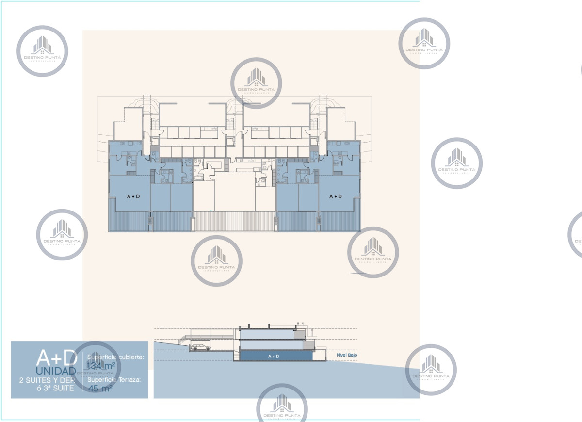 Apartamento ID.1192 - Venta y alquiler de apartamento de dos dormitorios con parrillero de uso exclusivo en Punta Ballena
