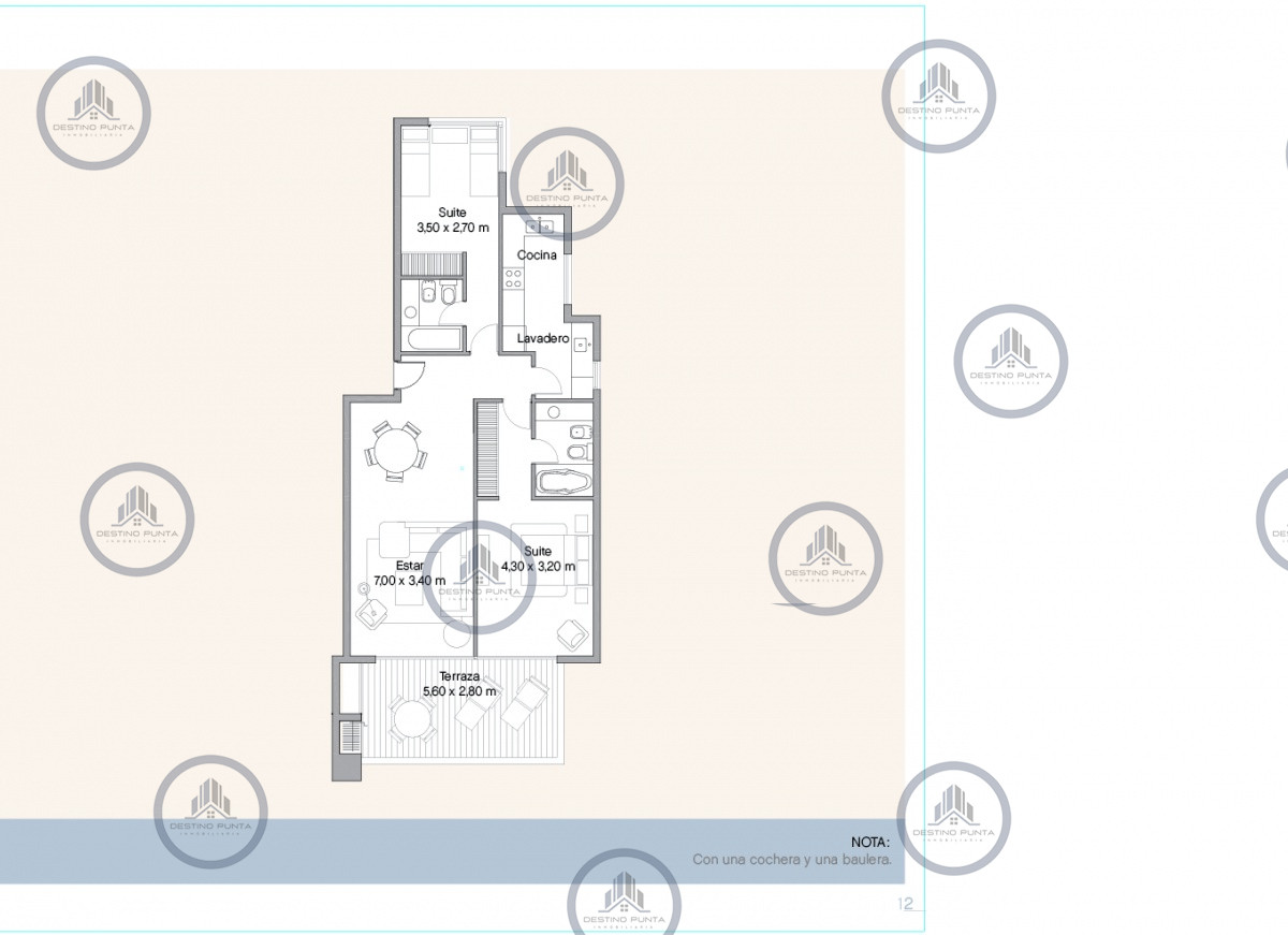 Apartamento ID.1192 - Venta y alquiler de apartamento de dos dormitorios con parrillero de uso exclusivo en Punta Ballena