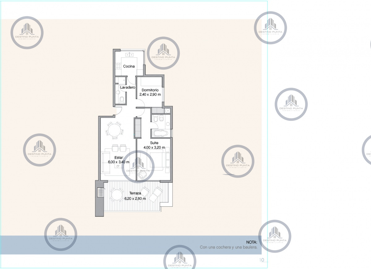 Apartamento ID.1192 - Venta y alquiler de apartamento de dos dormitorios con parrillero de uso exclusivo en Punta Ballena