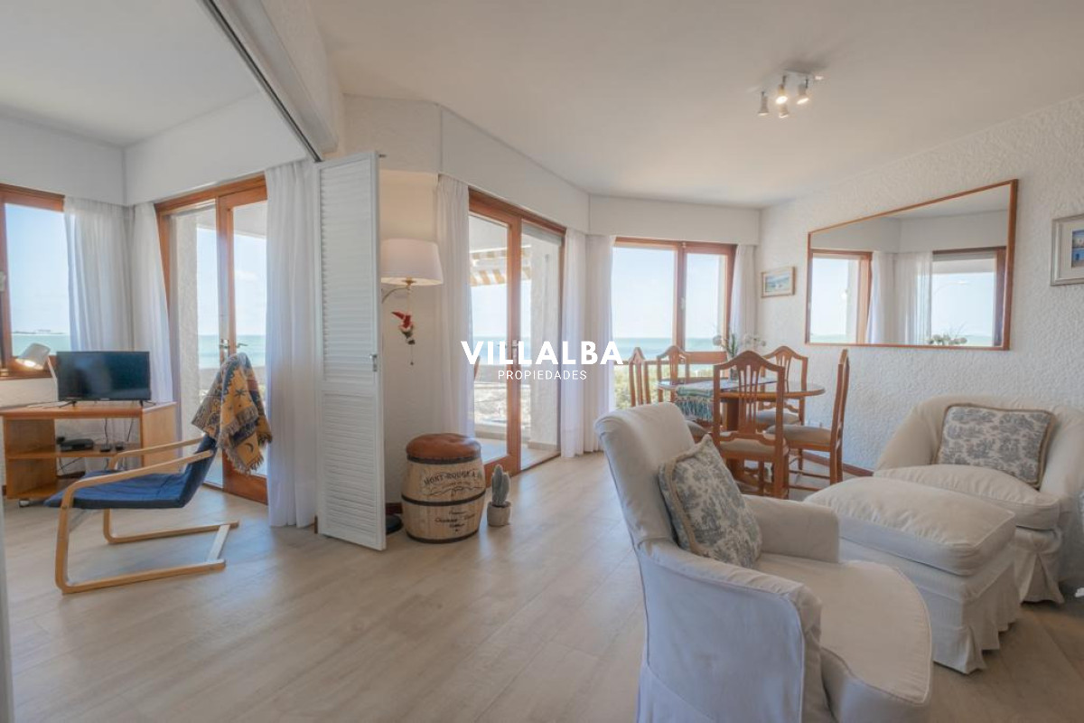 Apartamento ID.4144 - Apartamento 2 dormitorios Vista infinita al mar primera líneA con garage Playa Mansa Punta del Este