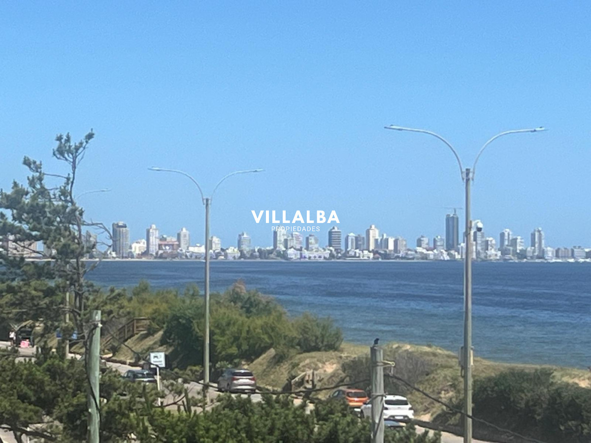 Apartamento ID.4144 - Apartamento 2 dormitorios Vista infinita al mar primera líneA con garage Playa Mansa Punta del Este