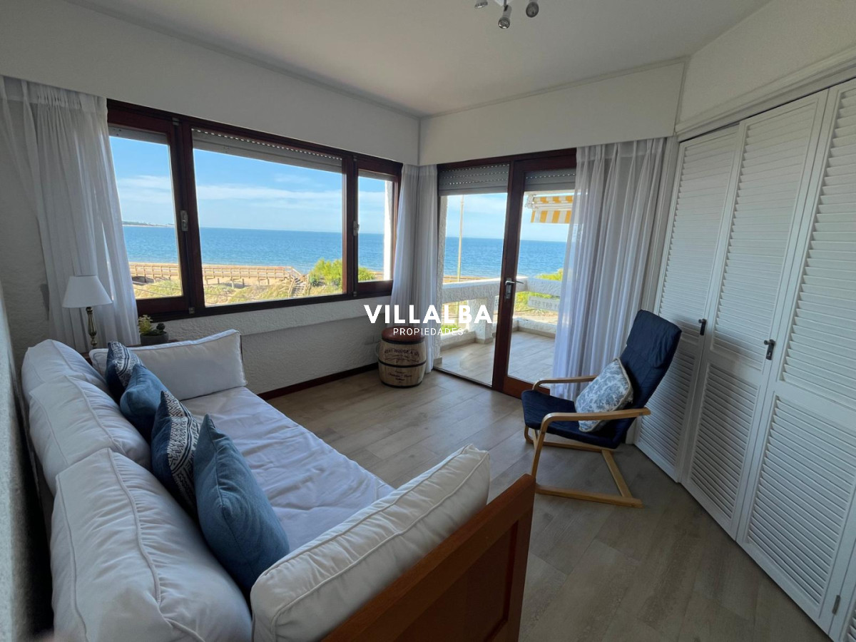 Apartamento ID.4144 - Apartamento 2 dormitorios Vista infinita al mar primera líneA con garage Playa Mansa Punta del Este