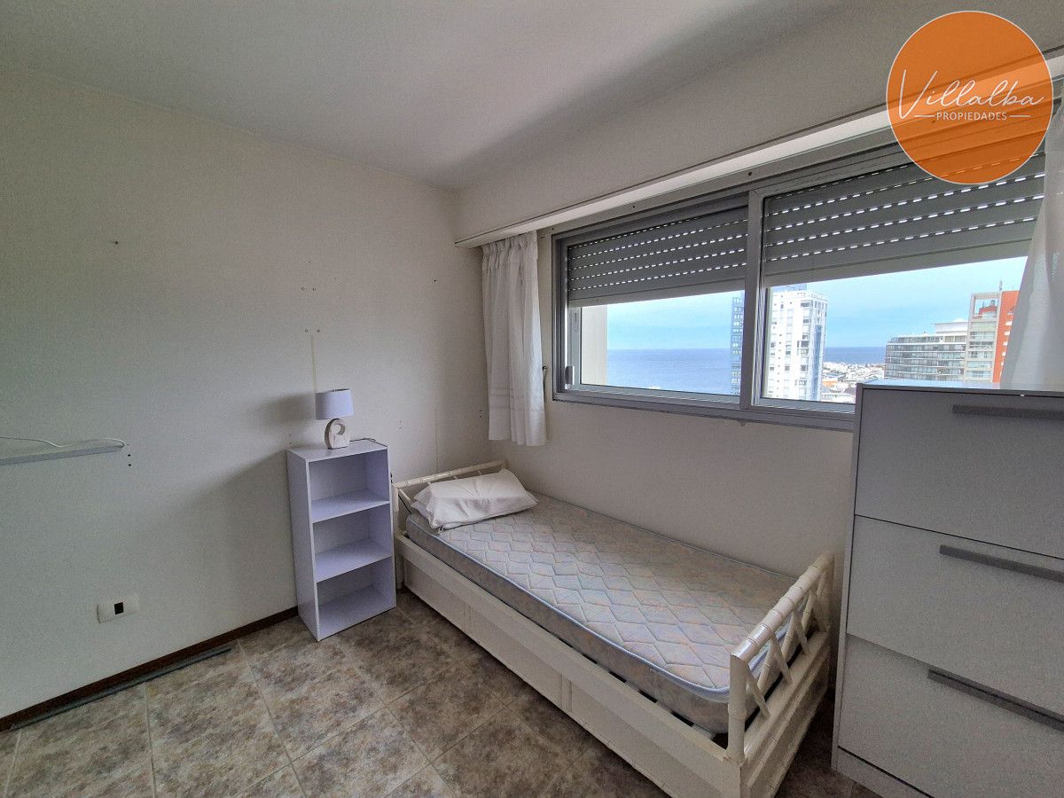 Apartamento ID.3627 - Apartamento piso alto 3 dormitorios terraza garage con vista al mar Península Punta del Este