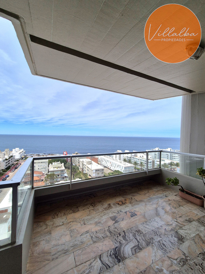 Apartamento ID.3627 - Apartamento piso alto 3 dormitorios terraza garage con vista al mar Península Punta del Este