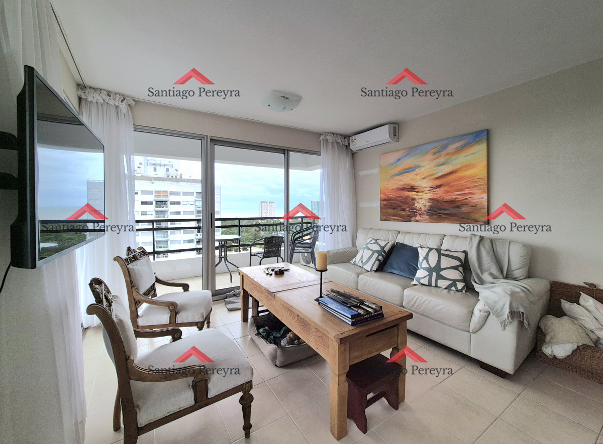 Apartamento ID.17116 - Oportunidad apartamento moderno piso alto 3 dormitorios 2 baños terraza con vista al mar garage venta Punta del Este Jardines del Country