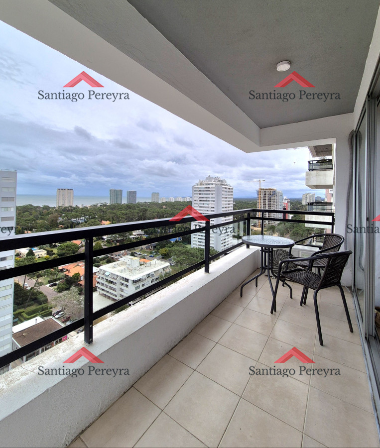 Apartamento ID.17116 - Oportunidad apartamento moderno piso alto 3 dormitorios 2 baños terraza con vista al mar garage venta Punta del Este Jardines del Country
