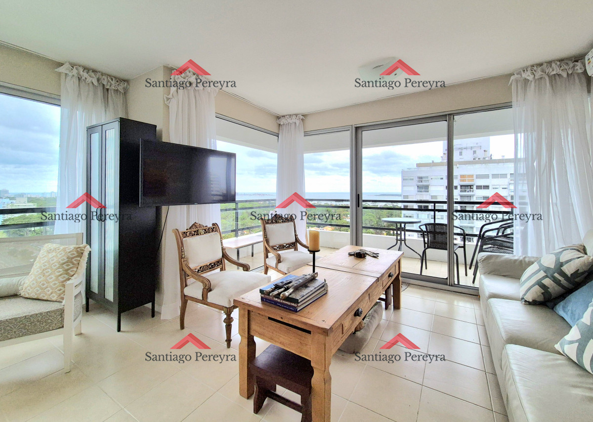 Apartamento ID.17116 - Oportunidad apartamento moderno piso alto 3 dormitorios 2 baños terraza con vista al mar garage venta Punta del Este Jardines del Country