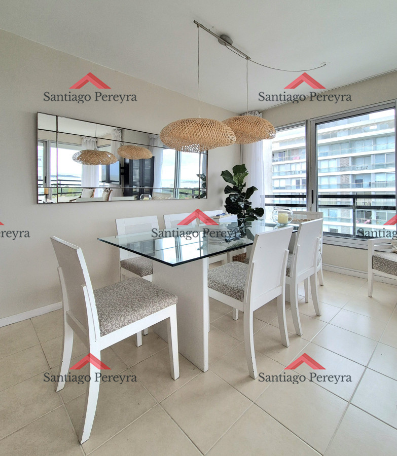 Apartamento ID.17116 - Oportunidad apartamento moderno piso alto 3 dormitorios 2 baños terraza con vista al mar garage venta Punta del Este Jardines del Country