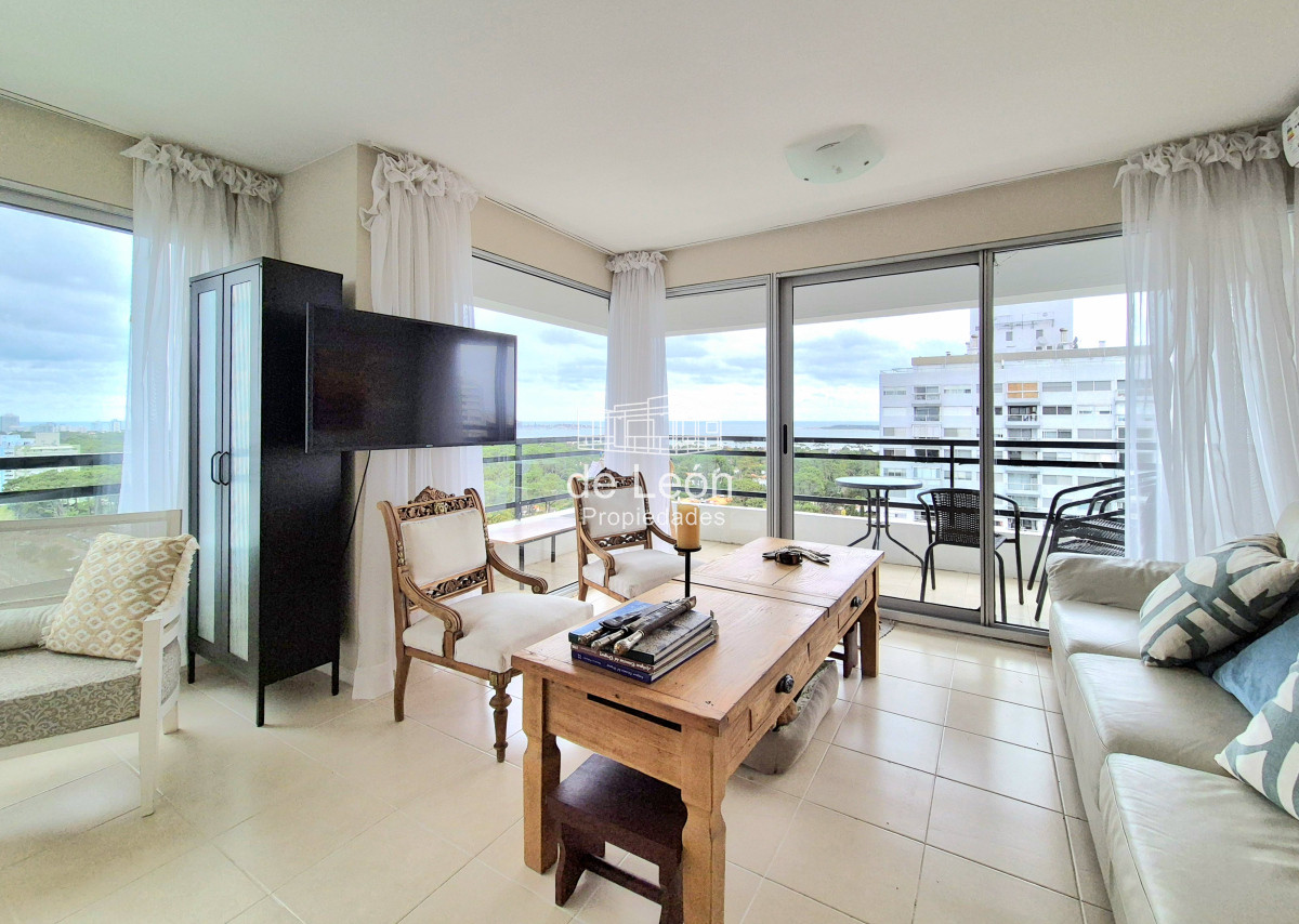 Apartamento ID.15265 - Oportunidad apartamento moderno piso alto 3 dormitorios 2 baños terraza con vista al mar garage venta Punta del Este Jardines del Country