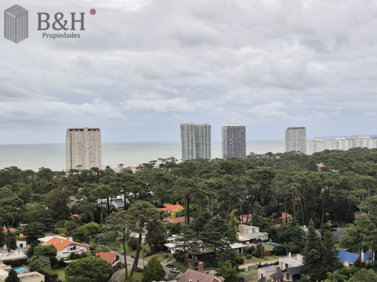 Apartamento ID.5256 - Oportunidad apartamento moderno piso alto 3 dormitorios 2 baños terraza con vista al mar garage venta Punta del Este Jardines del Country