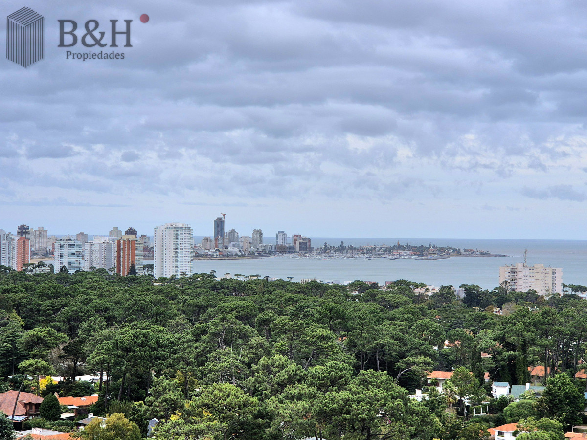 Apartamento ID.5256 - Oportunidad apartamento moderno piso alto 3 dormitorios 2 baños terraza con vista al mar garage venta Punta del Este Jardines del Country