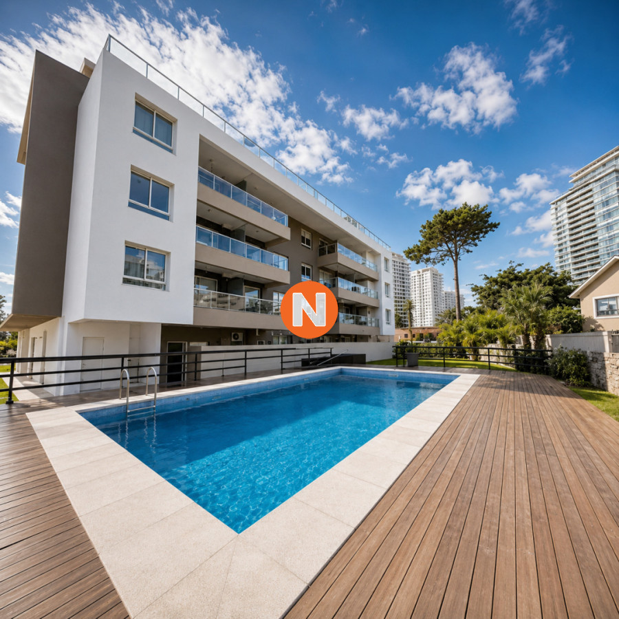 Apartamento Ref.225514 - Apartamento moderno barbacoa uso exclusivo 2 Dormitorios Cercano a Playa Mansa, Brava y Punta Shopping Punta del Este