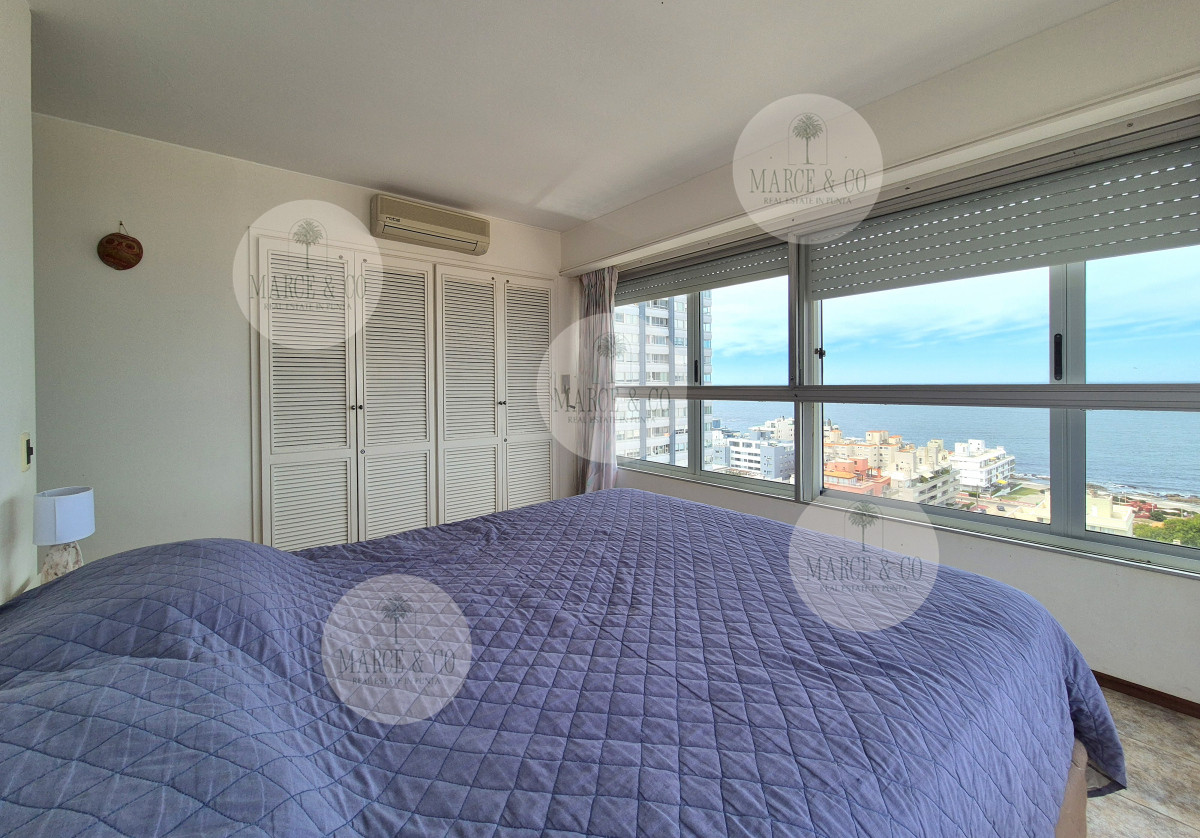 Apartamento ID.829 - Apartamento piso alto 3 dormitorios terraza garage con vista al mar Península Punta del Este