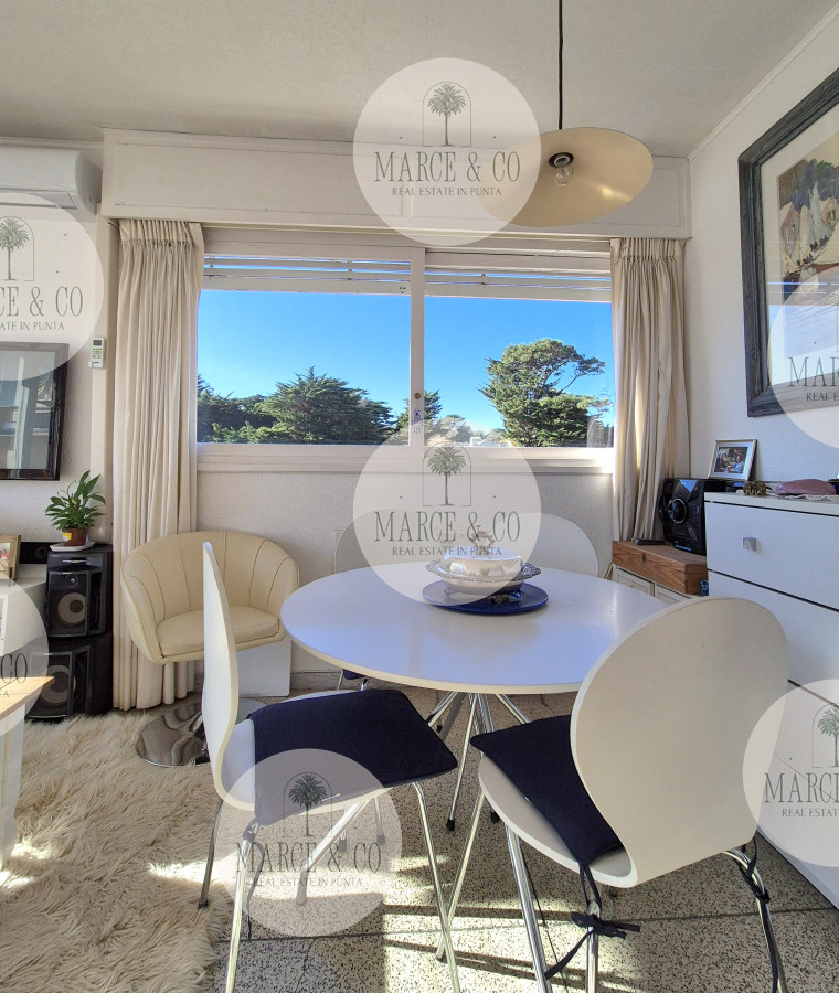 Apartamento ID.2155 - Apartamento 1 dormitorio en venta con vista al Mar edificio primera línea Playa Mansa Punta del Este