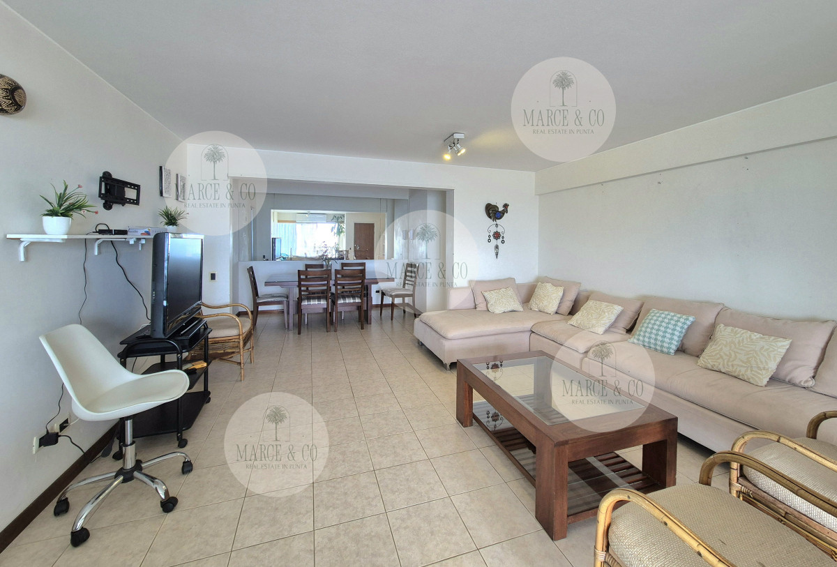 Apartamento ID.829 - Apartamento piso alto 3 dormitorios terraza garage con vista al mar Península Punta del Este