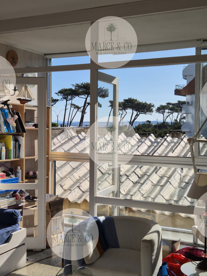 Apartamento ID.2155 - Apartamento 1 dormitorio en venta con vista al Mar edificio primera línea Playa Mansa Punta del Este