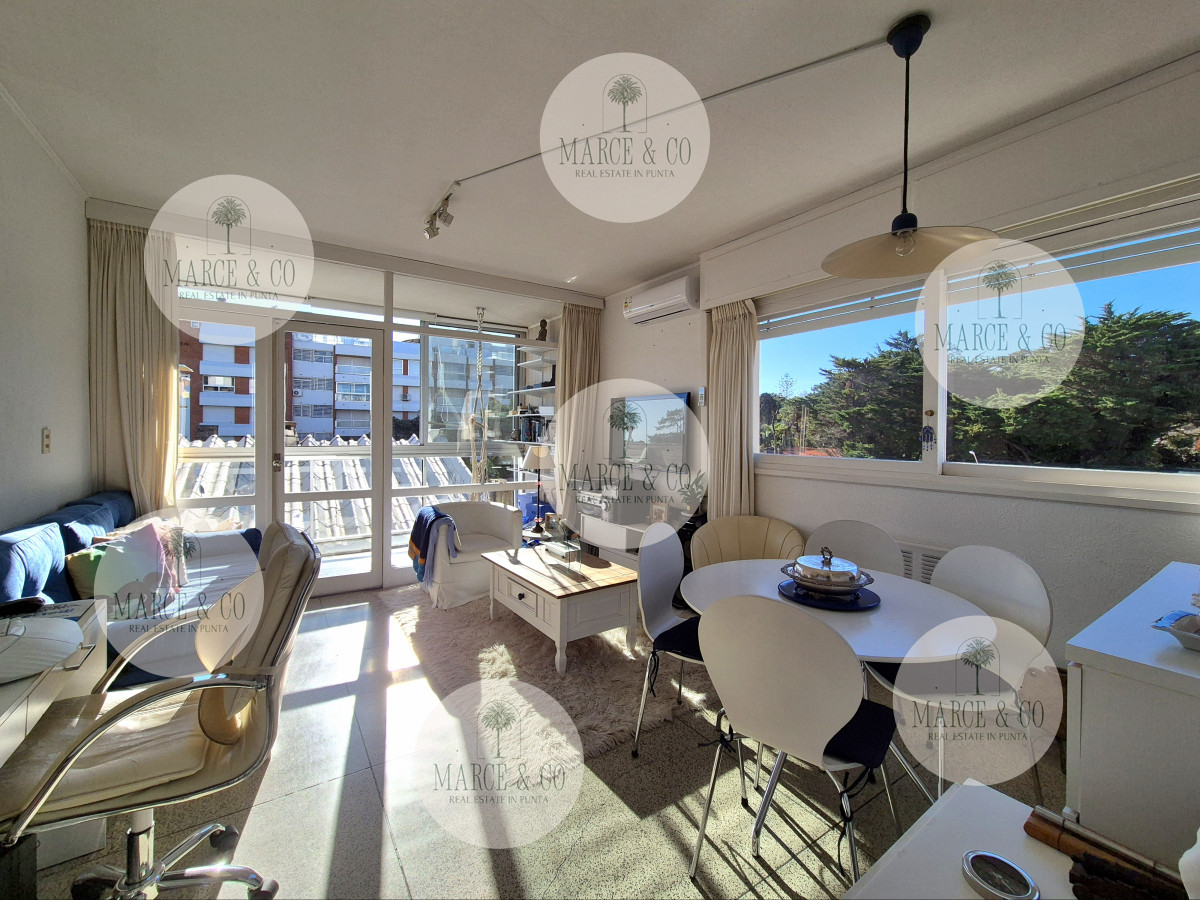 Apartamento ID.2155 - Apartamento 1 dormitorio en venta con vista al Mar edificio primera línea Playa Mansa Punta del Este