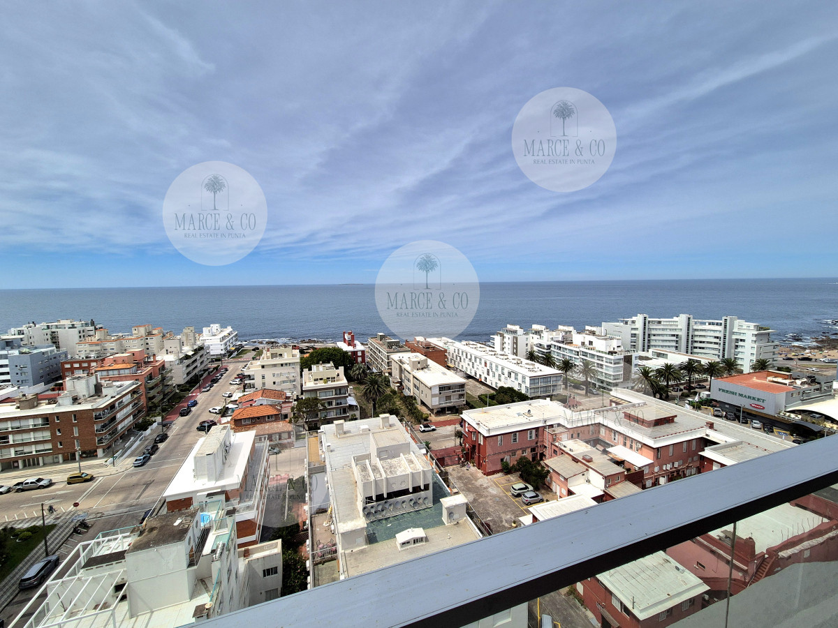 Apartamento ID.829 - Apartamento piso alto 3 dormitorios terraza garage con vista al mar Península Punta del Este