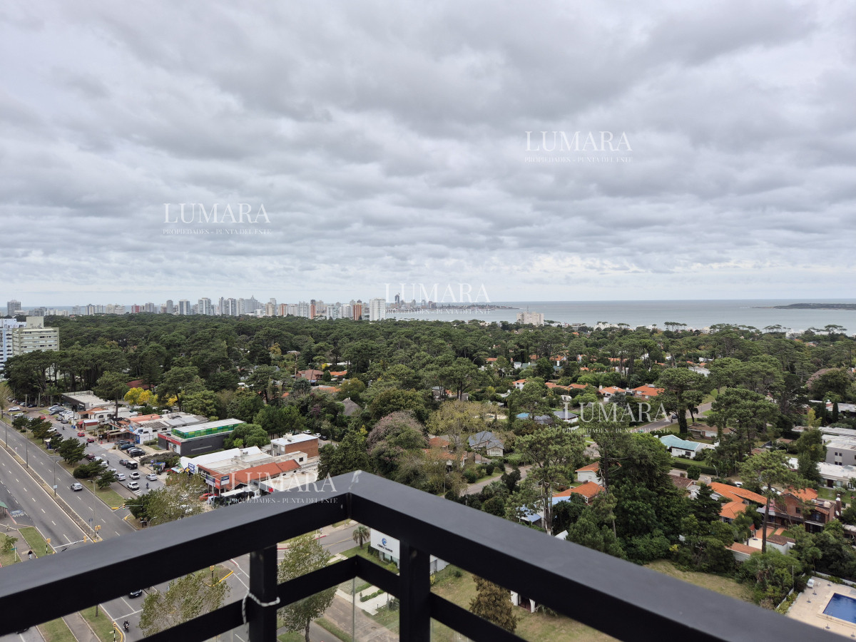 Apartamento ID.1346 - Oportunidad apartamento moderno piso alto 3 dormitorios 2 baños terraza con vista al mar garage venta Punta del Este Jardines del Country